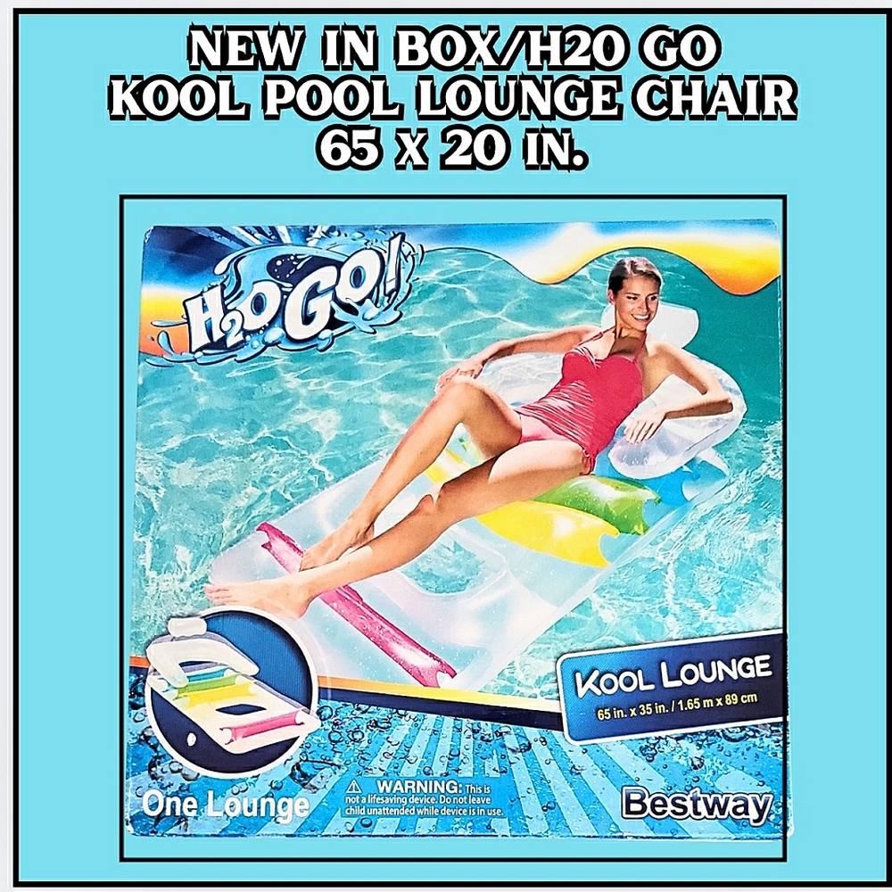NEW / Bestway / H2O Go / 1~Kool Pool Lounge Chair